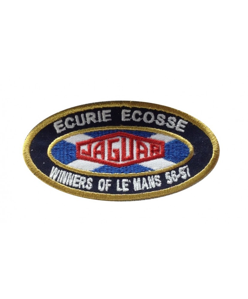 1339 Embroidered patch 10x5  ECURIE ECOSSE WINNER 24H LE MANS 56 57 JAGUAR D-TYPE
