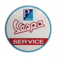 0188 Patch emblema bordado 22x22 VESPA PIAGGIO SERVICE