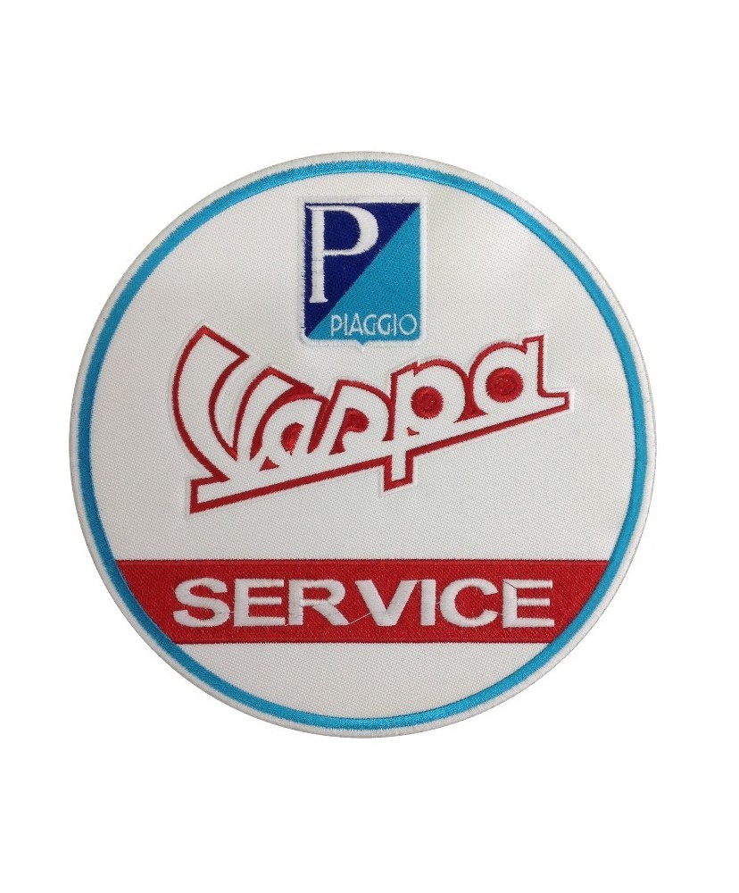 0188 Parche emblema bordado 22x22 VESPA PIAGGIO SERVICE