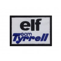 1348 Parche emblema bordado 8x6 TEAM ELF TYRRELL