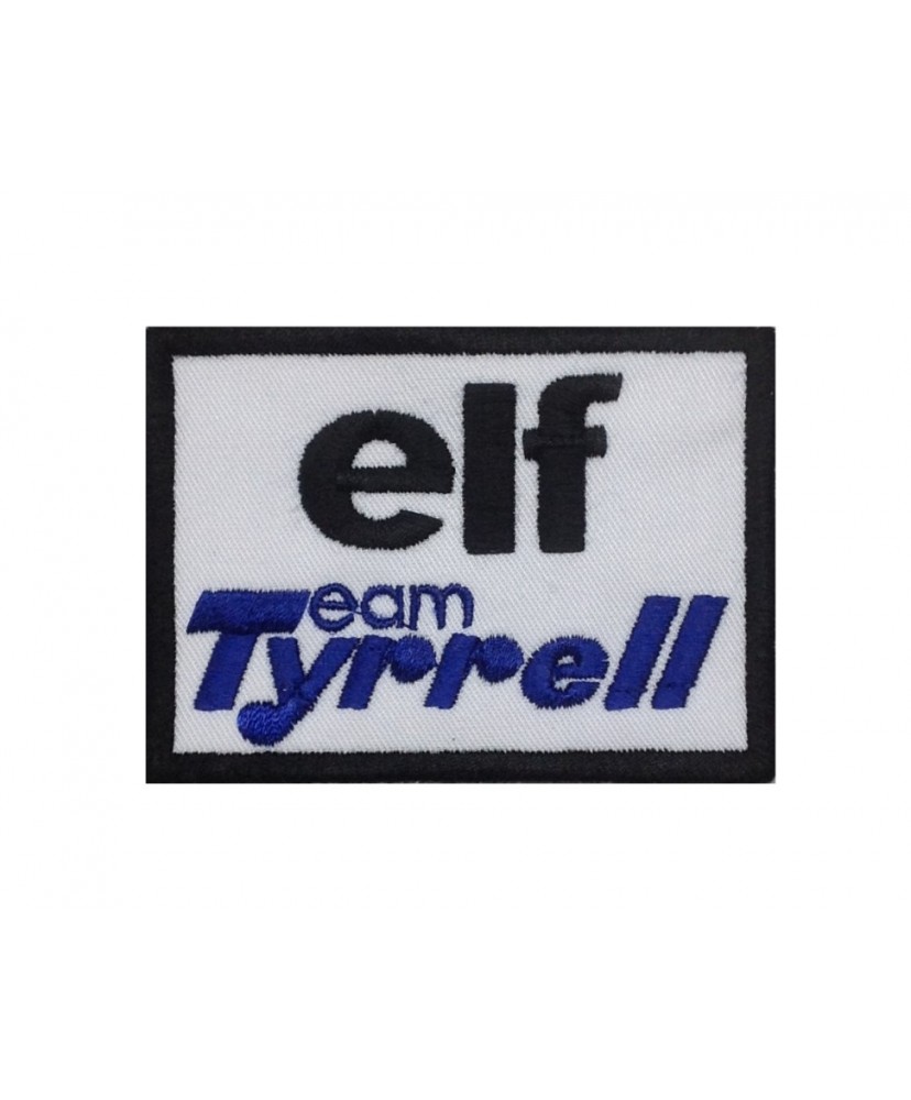 1348 Parche emblema bordado 8x6 TEAM ELF TYRRELL