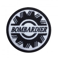 1355 Patch emblema bordado 7x7 BOMBARDIER