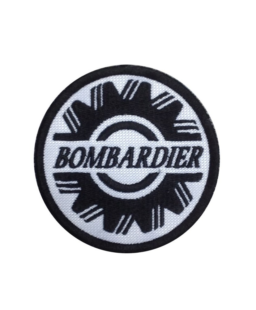 1355 Parche emblema bordado 7x7 BOMBARDIER