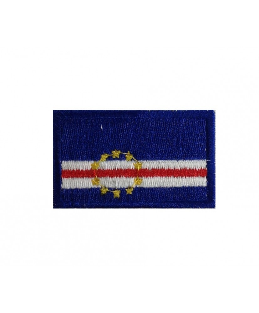 1356 Embroidered patch 6X3,7 flag CAPE VERDE