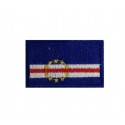 1356 Patch emblema bordado 6X3,7 bandeira CABO VERDE