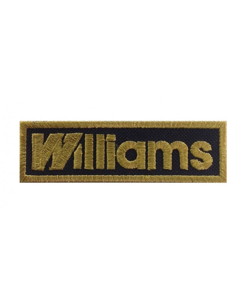 1369 Parche emblema bordado 10x3 WILLIAMS