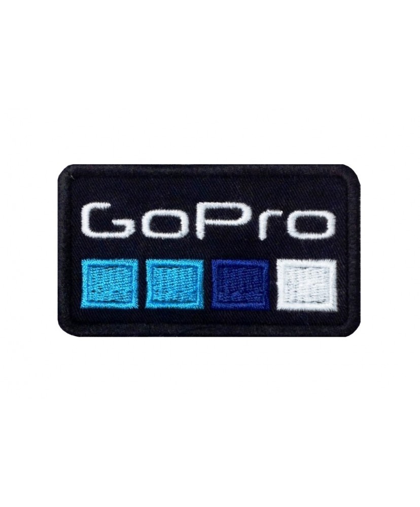 1382 Embroidered patch 8x6 GO PRO