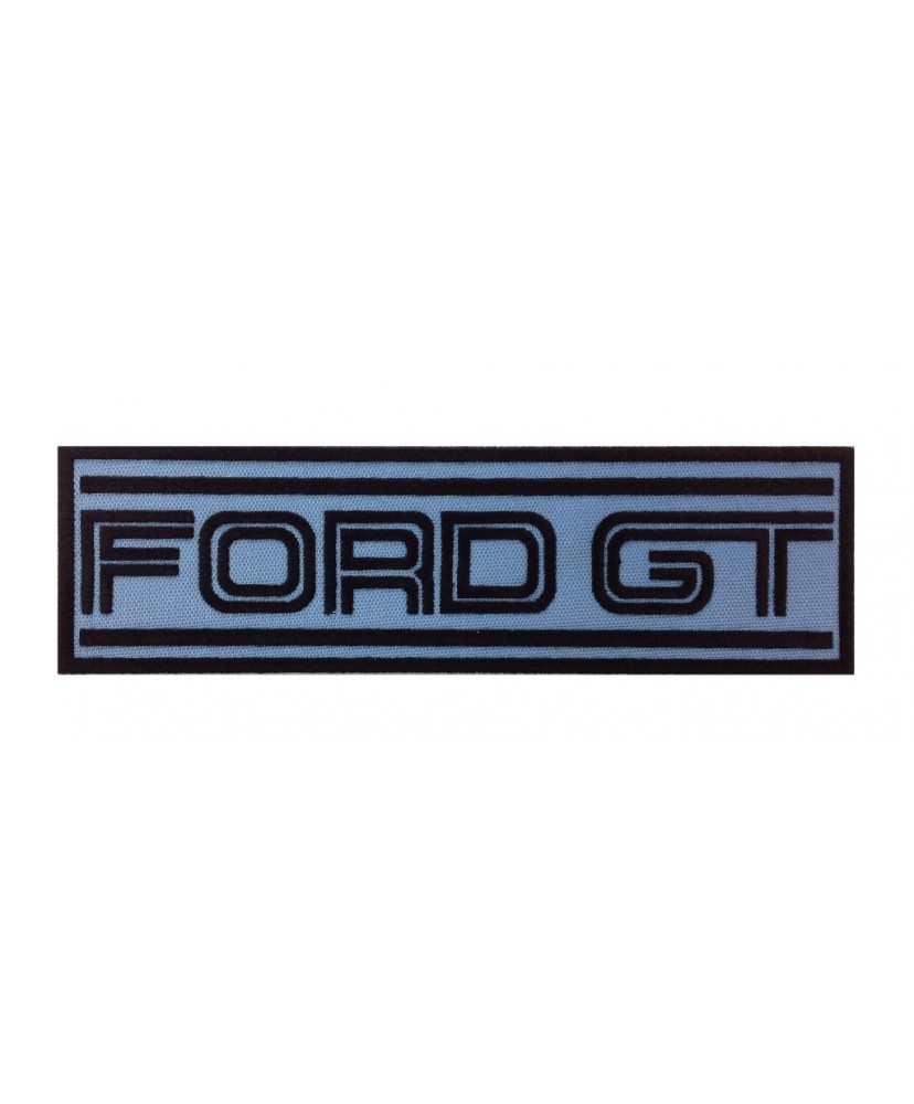 1398 Embroidered patch 22X7 FORD GT blue