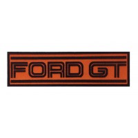 1399 Embroidered patch 22X7 FORD GT orange