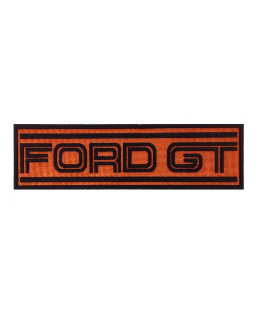 1399 Embroidered patch 22X7 FORD GT orange