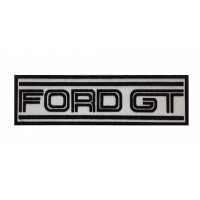 1400 Embroidered patch 22X7 FORD GT white