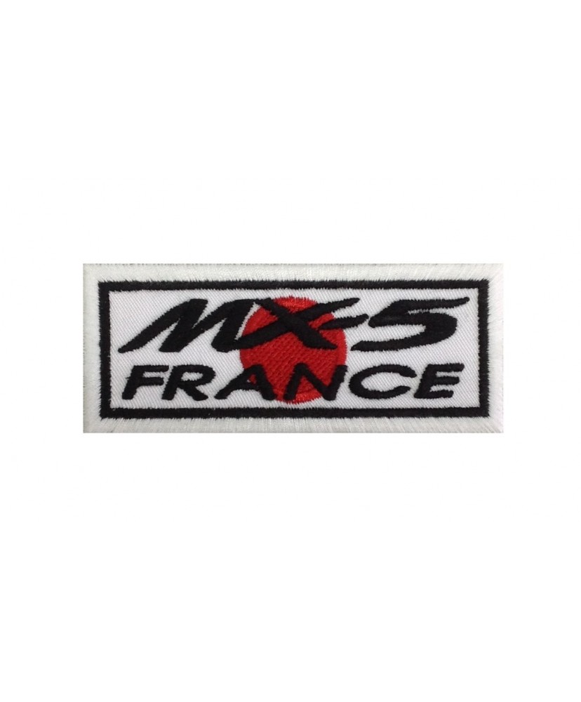 0606 Embroidered patch 10x4 MAZDA MX-5 FRANCE
