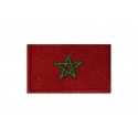 1403 Embroidered patch 6X3,7 flag MOROCCO