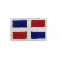 1403 Patch écusson brodé 6x3,7 drapeau REPUBLIQUE DOMINICAINE