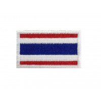 1405 Embroidered patch 6X3,7 flag THAILAND