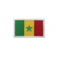 1406 Patch emblema bordado 6X3,7 bandeira SENEGAL