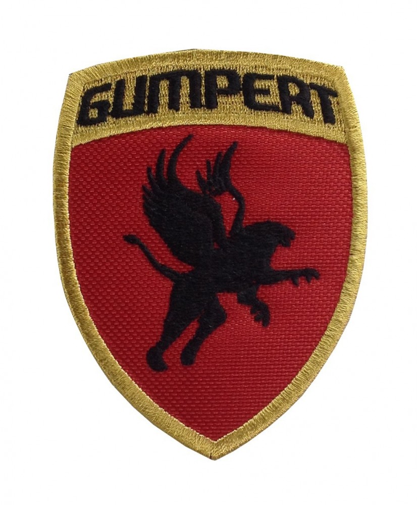1434 Embroidered patch 9x7 GUMPERT