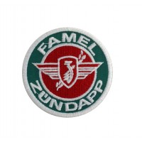 1436 Patch emblema bordado 7x7 FAMEL  ZUNDAPP