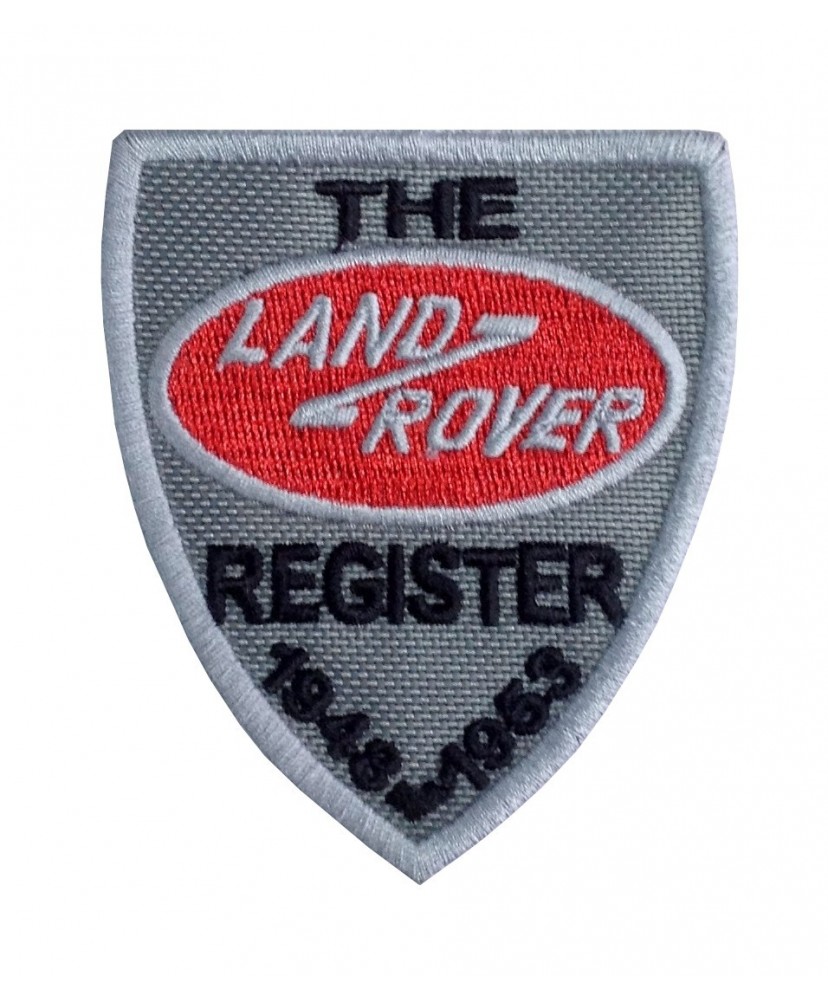 1448 Parche emblema bordado 8x6 LAND ROVER REGISTER 1948 1953