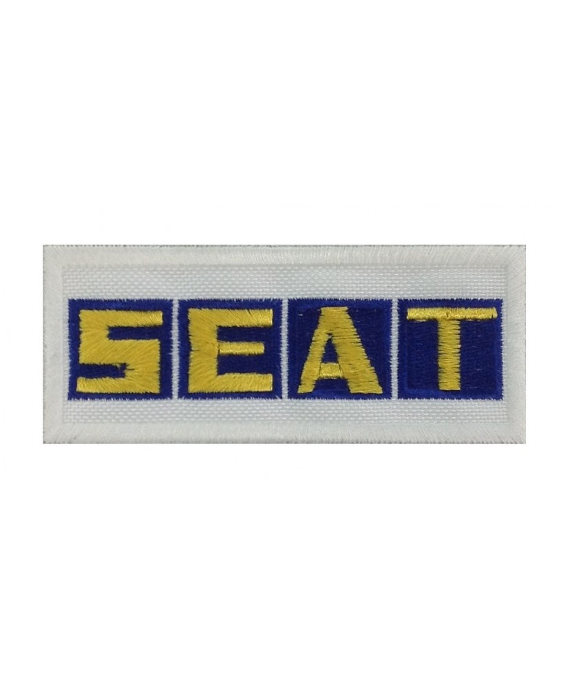 0867 Embroidered patch 10x4 SEAT