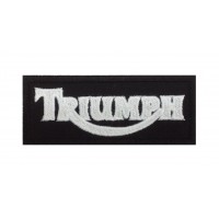 0551 Patch emblema bordado 10x4 TRIUMPH MOTORCYCLES