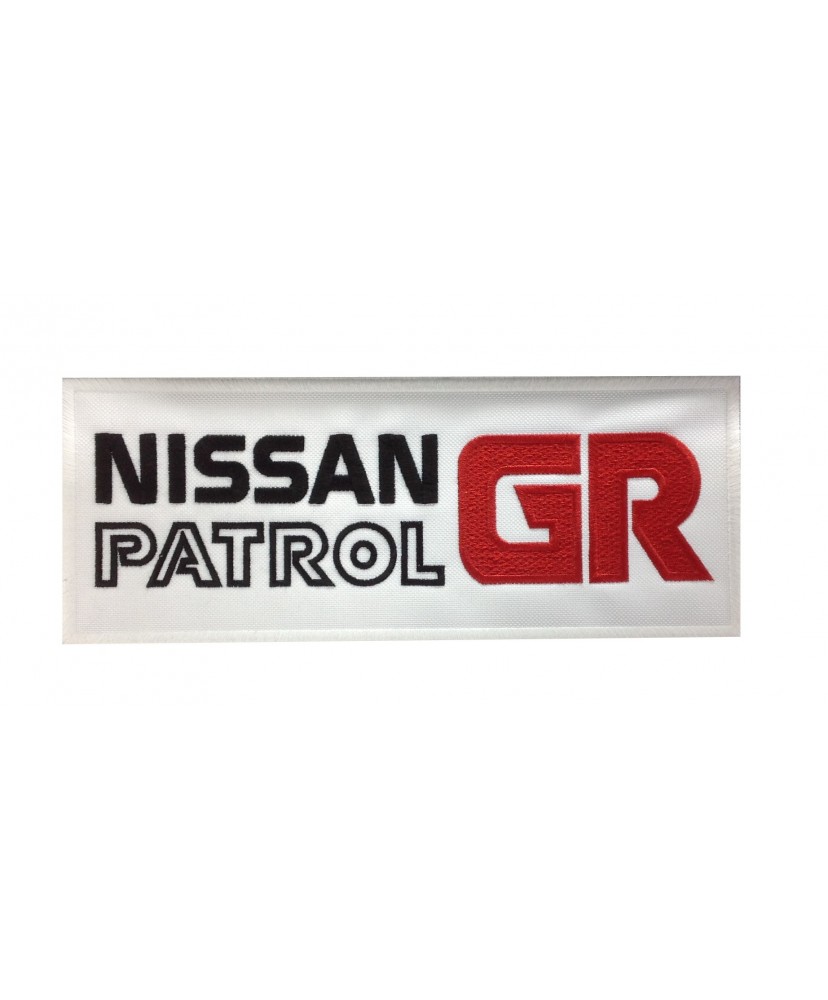 0295 Parche emblema bordado 24x10 NISSAN PATROL GR