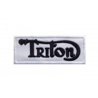 1455 Parche emblema bordado 10x4 TRITON TRIUMPH NORTON MOTORCYCLES