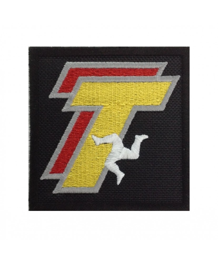 1456 Patch écusson brodé 7x7 TT ISLE OF MAN THE WORLD'S GREATEST ROAD RACES