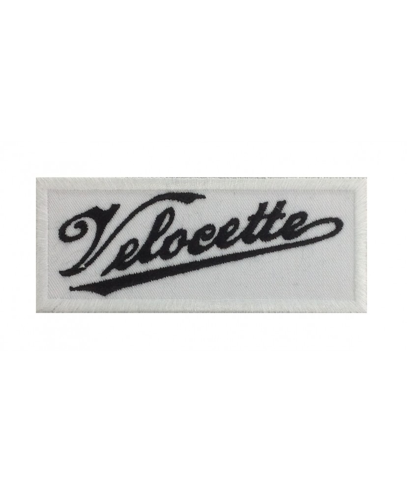 1457 Patch emblema bordado 10x4 VELOCETTE Veloce Ltd, Hall Green, Birmingham, England