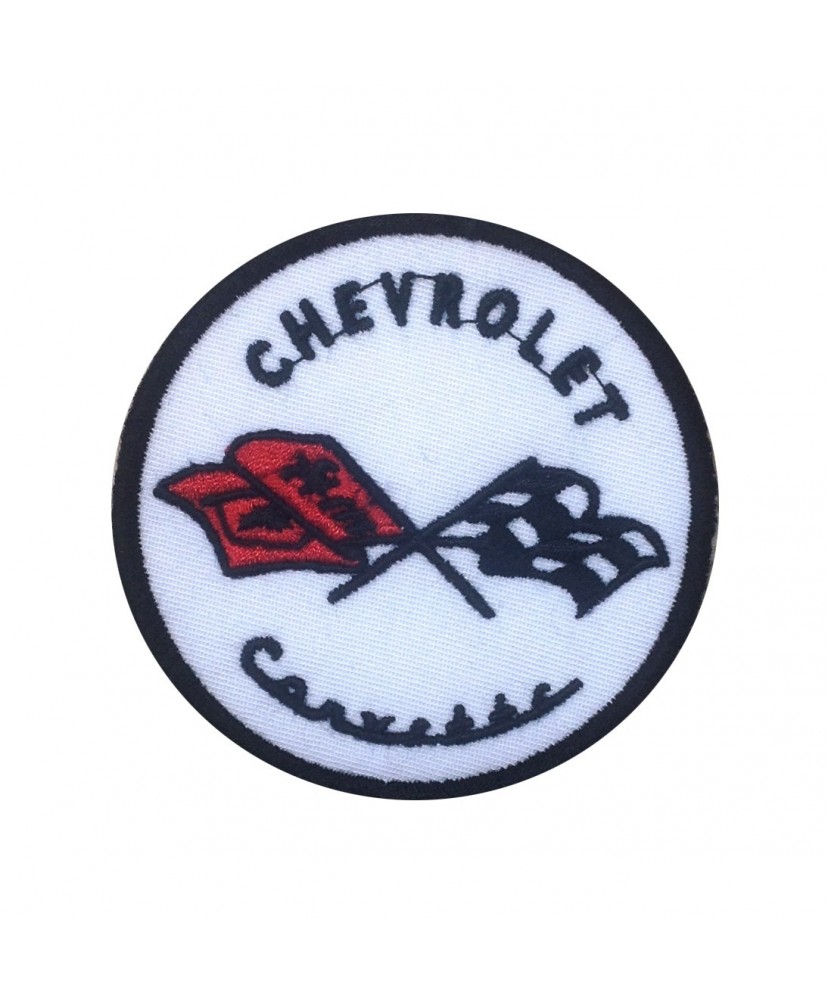 1475  Parche emblema bordado 7x7 CHEVROLET CORVETTE 1953