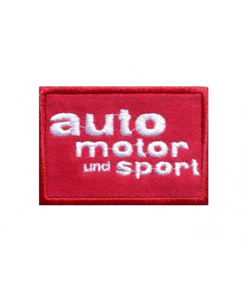 1502 Patch emblema bordado 8X5 AUTO MOTO und SPORT