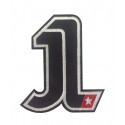 0390 Patch emblema bordado 11X9 JORGE LORENZO Nº1 MOTOGP CHAMPION