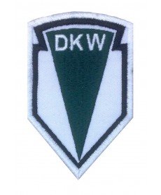1221 Parche emblema bordado 9x6 DKW 1902 AUDI