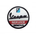 1289 Patch emblema bordado 7x7 VESPA SERVICE GENOVA
