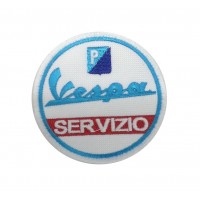 0491 Patch emblema bordado 8x8 Vespa SERVIZIO