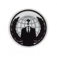 1522 Patch emblema bordado 7x7 WE ARE ANONYMOUS
