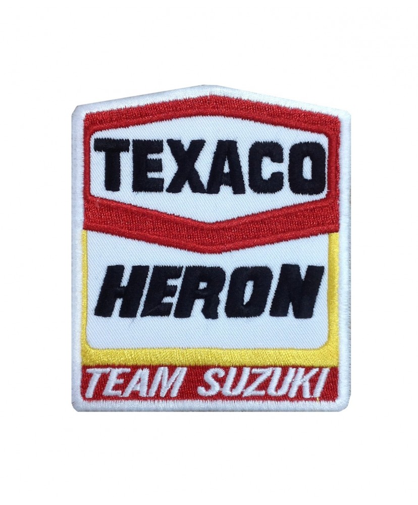 1540 Embroidered patch sew on 10x8 TEAM HERON SUZUKI TEXACO BARRY SHEENE