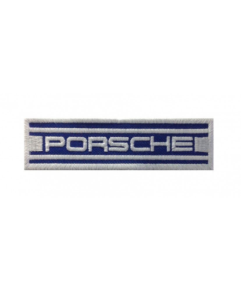 1542 Embroidered patch sew on 11X3 PORSCHE