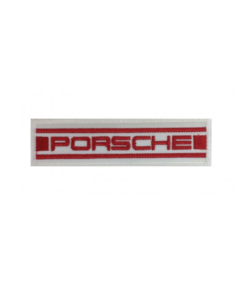 1544 Embroidered patch sew on 11X3 PORSCHE