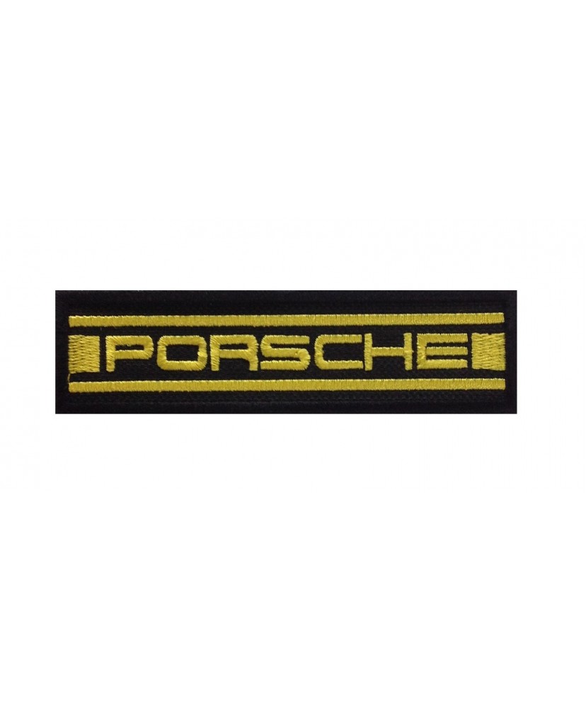 1545 Embroidered patch sew on 11X3 PORSCHE
