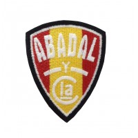 1552 Parche emblema bordado 9x7 ABADAL 1912-1923