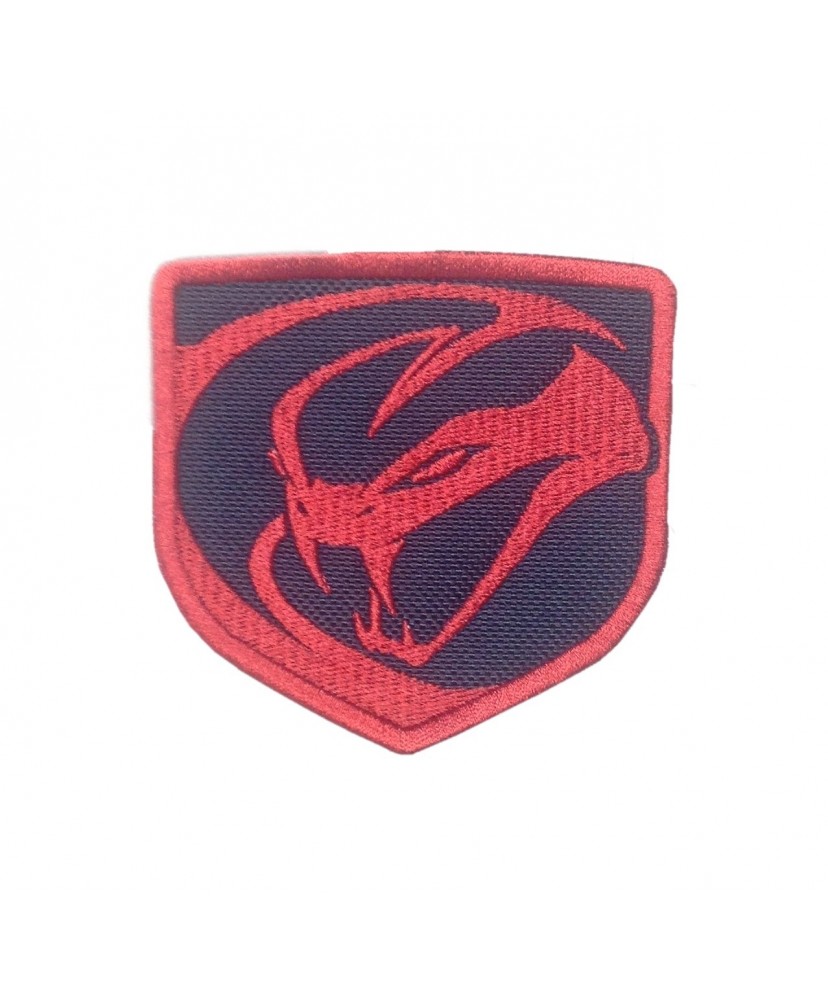  1557 Embroidered patch sew on 8x8 DODGE VIPER