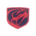  1557 Embroidered patch sew on 8x8 DODGE VIPER
