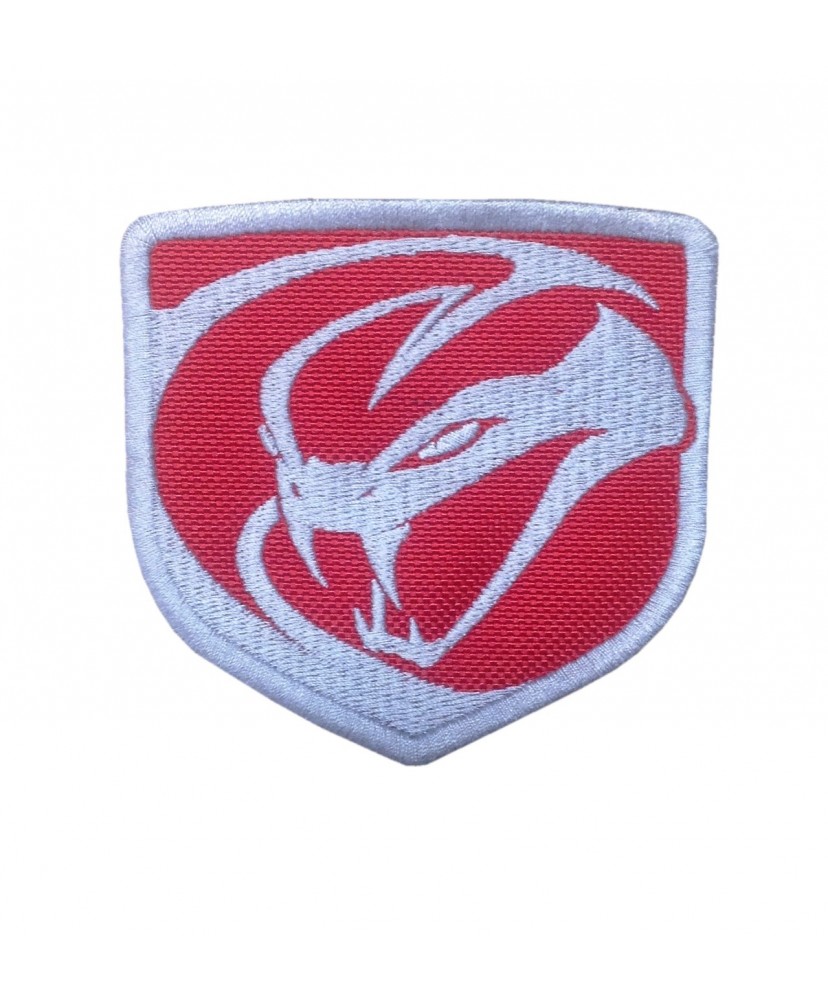  1558 Embroidered patch sew on 8x8 DODGE VIPER