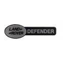 1563 Embroidered patch sew on11X3 LAND ROVER DEFENDER black