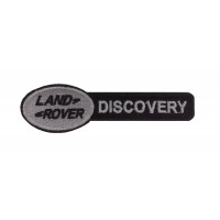 0946 Parche emblema bordado 11X3 LAND ROVER DISCOVERY negro