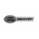 0945 Embroidered patch 11X3 LAND ROVER DISCOVERY white
