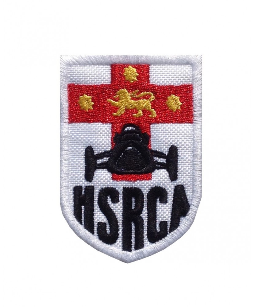 1565 Patch emblema bordado 7x5 HRSCA HISTORIC SPORTS and RACING CAR ASSOCIATION