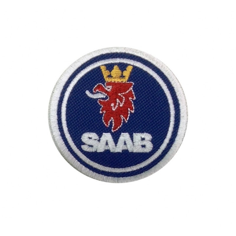 SAAB automobile sew on embroidered patch 