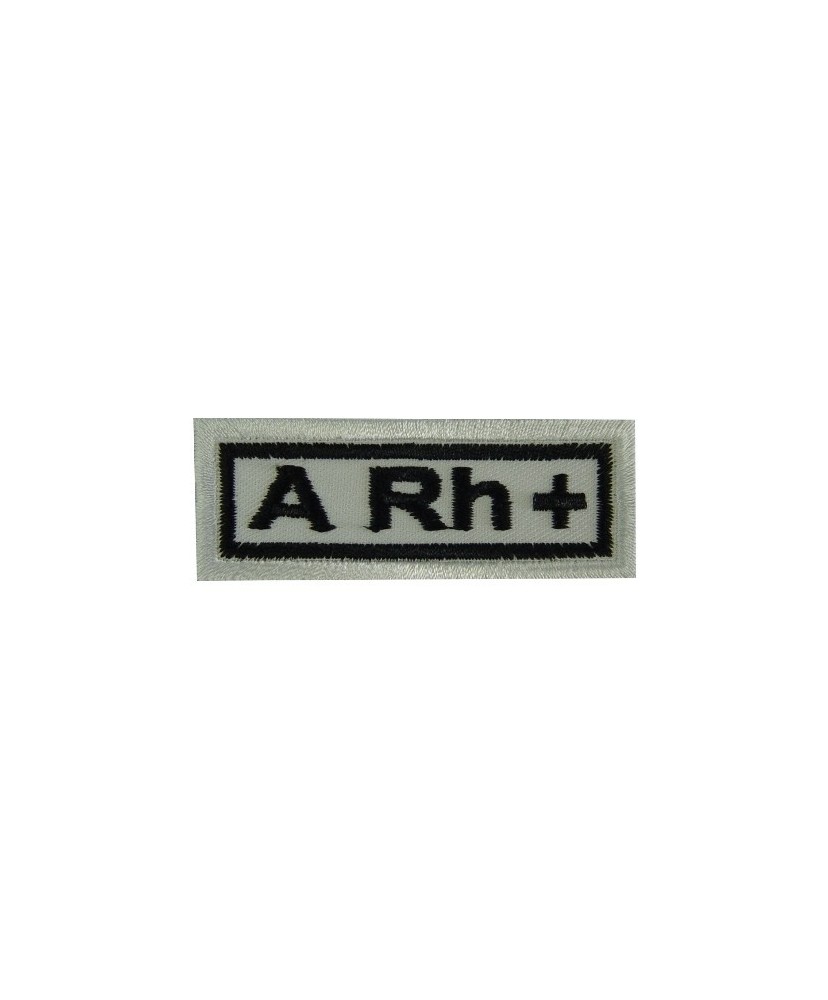 Embroidered patch 6x2.3 sanguine type A Rh +